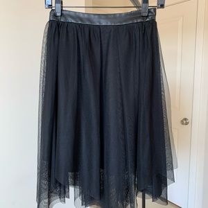 Zara basic lace midi skirt